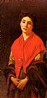 Federigo Zandomeneghi Donna In Rossa painting